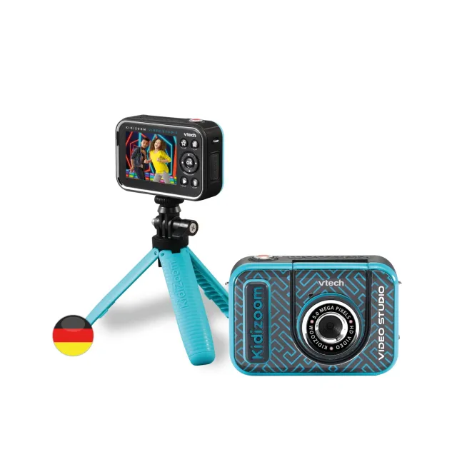 VTech Kidizoom Video Studio HD Kinderkamera blau mit Greenscreen
