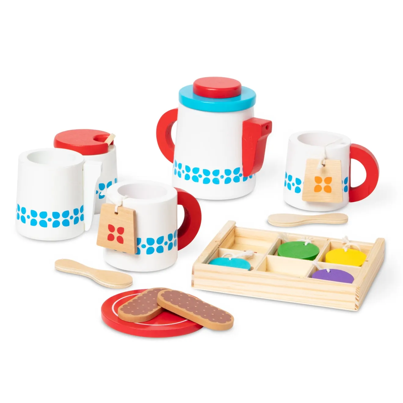 Melissa & Doug Teeservice Holz Teeset 15-teilig ab 3 Jahren