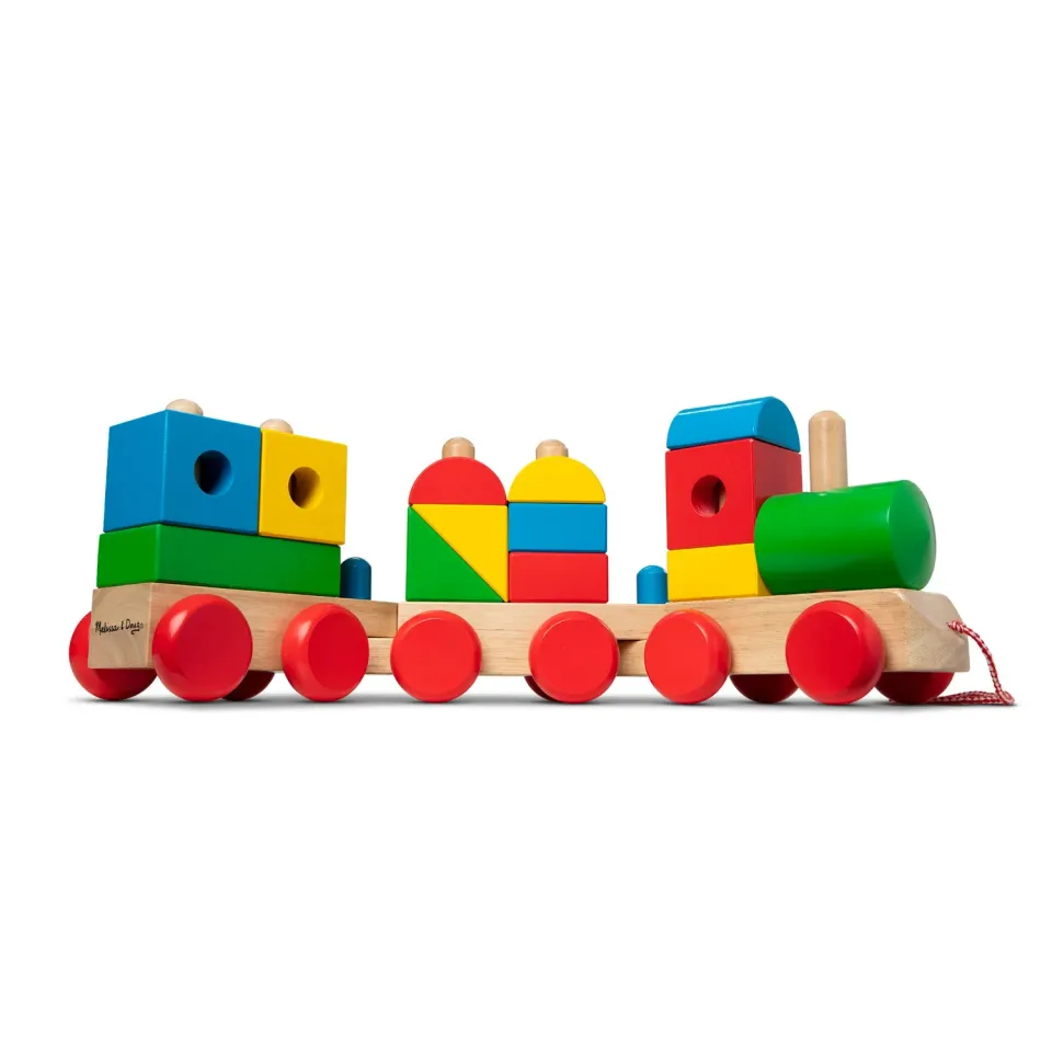 Melissa & Doug Jumbo Stacking Train Holz-Zug Stapeln Classic