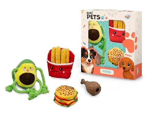 Buki Pets PET002 Hundespielzeug-Set 4-teilig Food