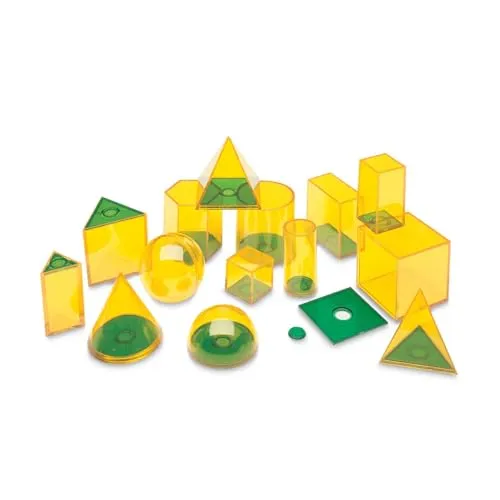 Learning Resources Relational GeoSolids Körper Set 14-teilig Volumen