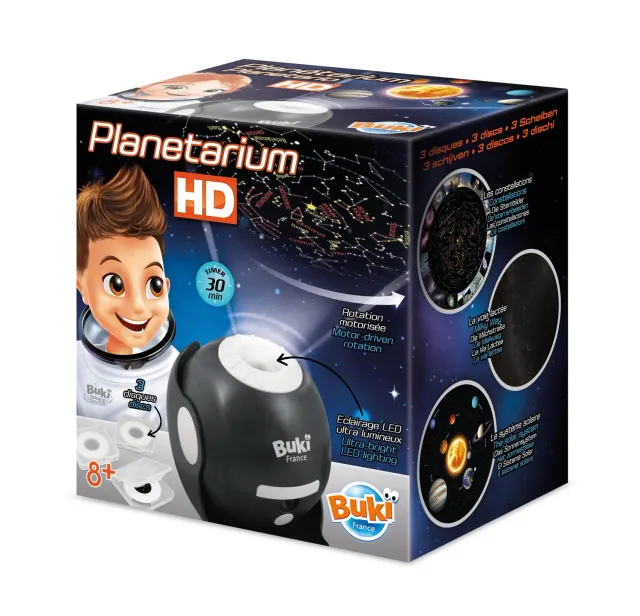Buki 8002 HD-Planetarium Projektor 3 Scheiben LED