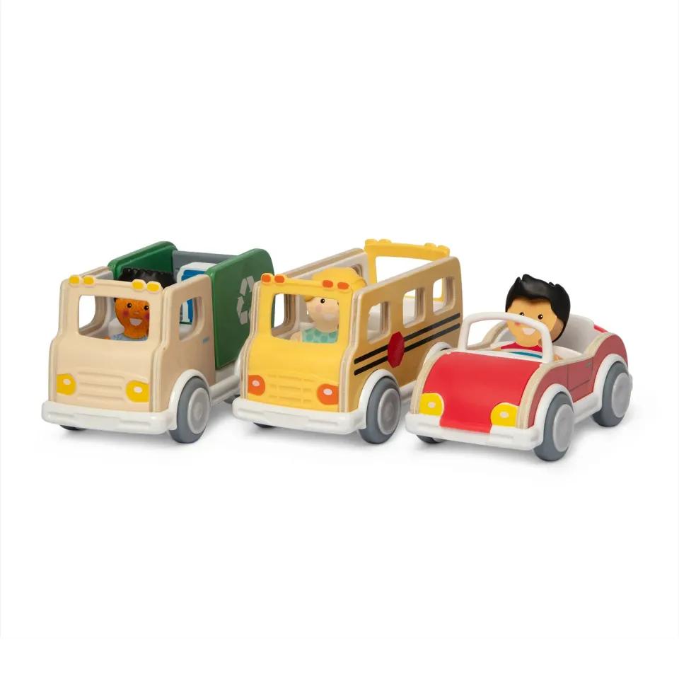 Melissa & Doug Cheery Lane Fahrzeuge Spielset Holz