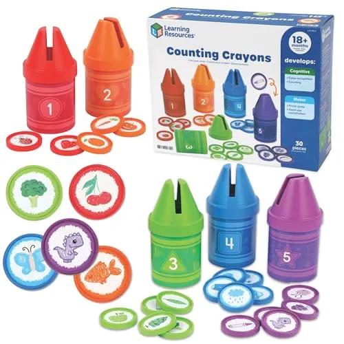Learning Resources Counting Crayons Lernspiel 30-tlg