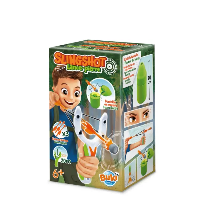 Buki BN017 Steinschleuder Outdoor-Set Schaumziel Pfeile