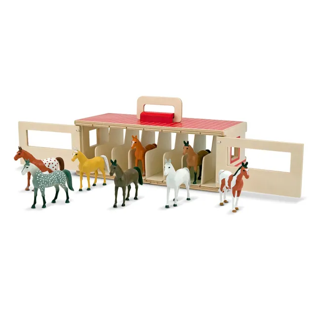 Melissa & Doug Take-Along Show-Horse Stable Pferdestall