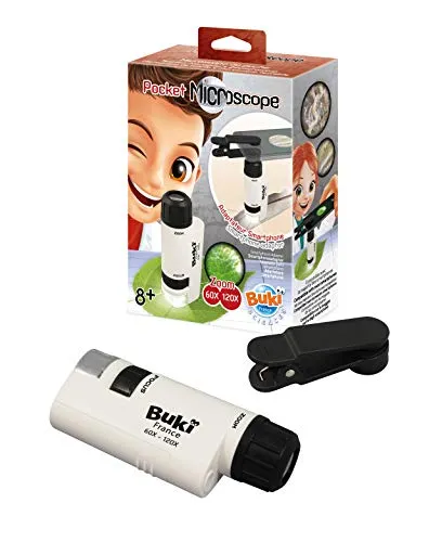 Buki MR200 Taschenmikroskop Kinder 120-fach Smartphone 150g