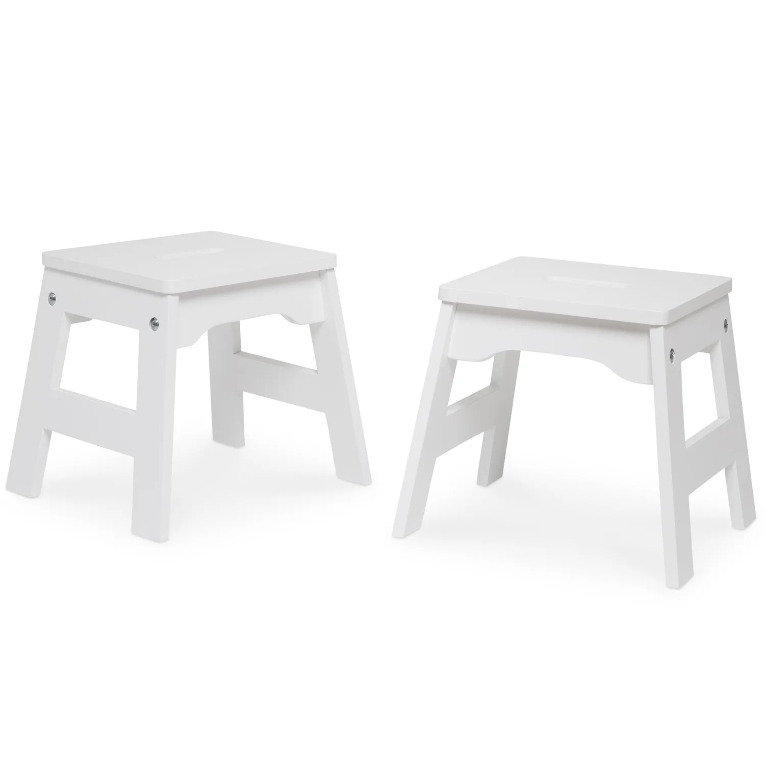Melissa & Doug Wooden Stools Kinderhocker 2er-Set