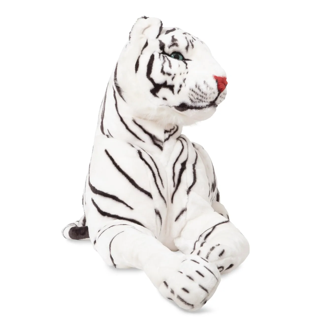 Melissa & Doug Weißer Tiger Kuscheltier groß gestreift