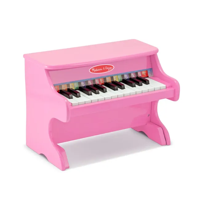 Melissa & Doug Learn-to-Play Pink Piano Kinderklavier 25 Tasten
