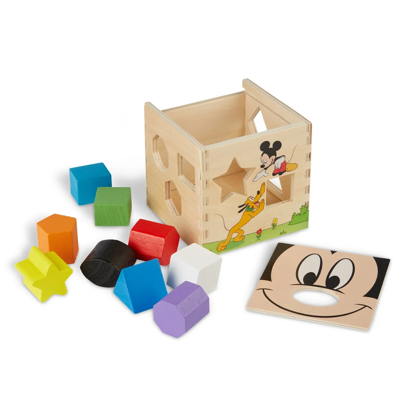 Melissa & Doug Disney Mickey Friends Sortierwürfel Holz