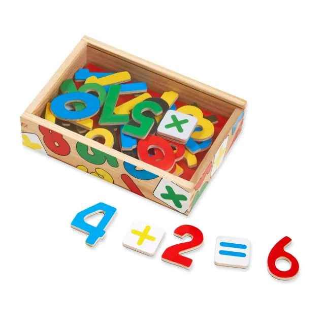 Melissa & Doug Magnetic Zahlen Magnetset Holz 37-tlg