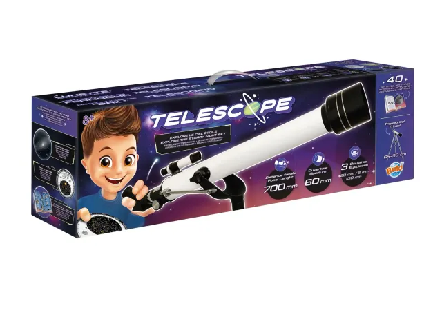 Buki Teleskop 40 Aktivitäten Kinderteleskop