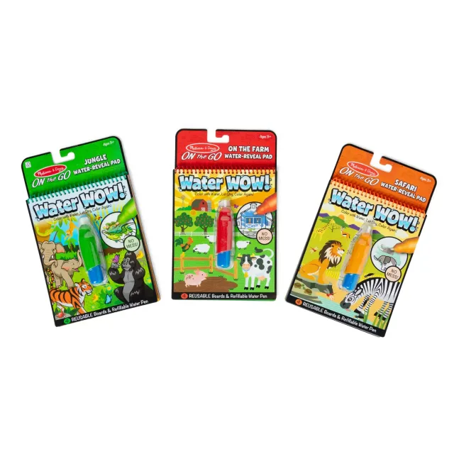 Melissa & Doug Water Wow! Wassermalbuch 3er-Pack Tiere