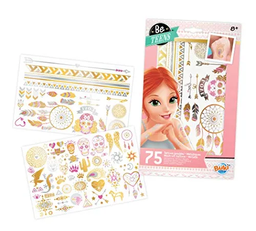Buki Tattoos Metallic Rosa TA002 75 Tattoos ab 6 Jahren