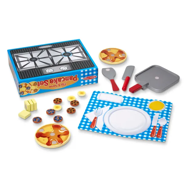 Melissa & Doug Flip & Serve Pancake Set Pfannkuchen Holz
