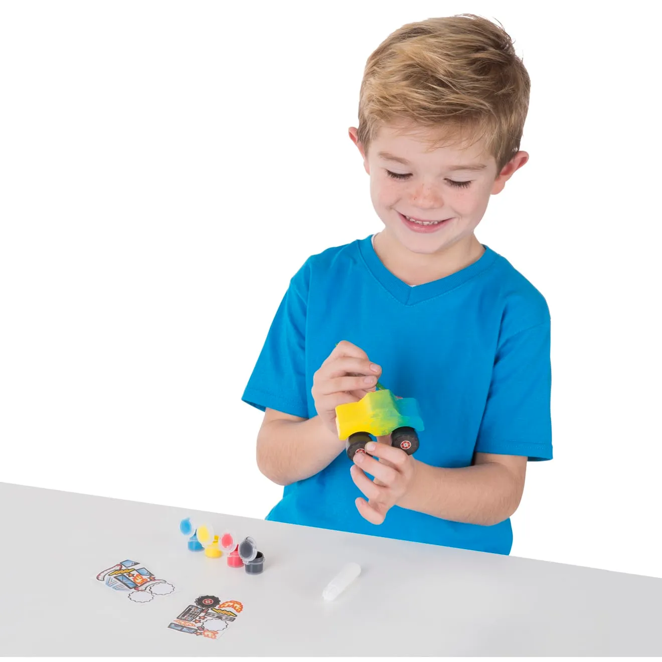 Melissa & Doug Monster Truck Holz-Bastelset Farbe