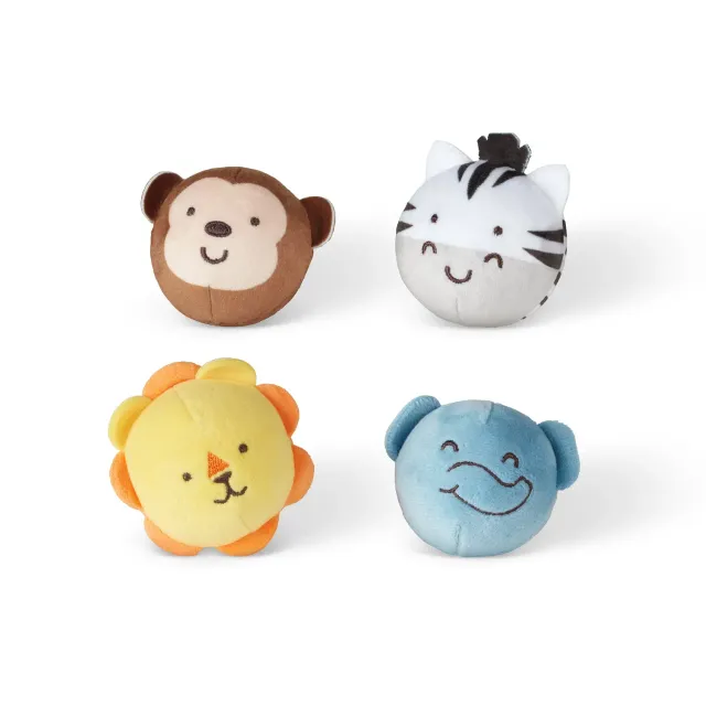 Melissa & Doug Rollables Safari Friends Rolltiere 4er Set für Babys