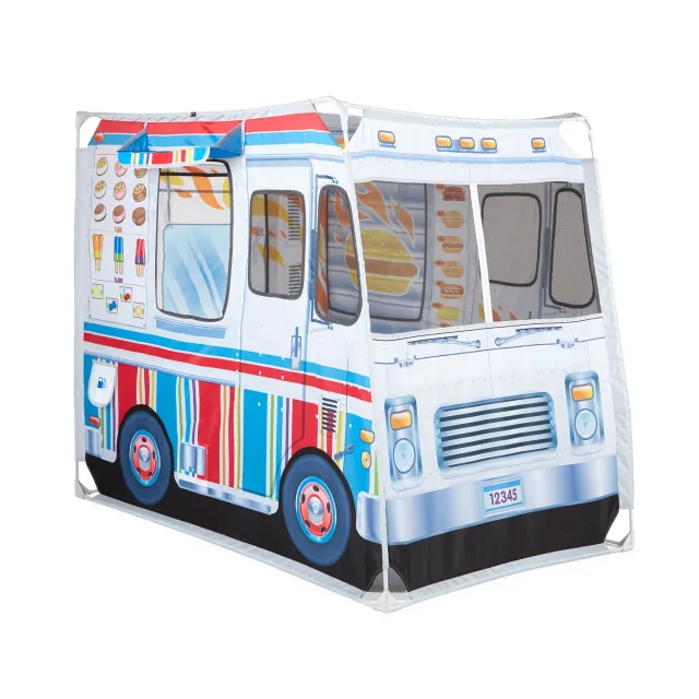 Melissa and Doug Food Truck Play Tent Spielzelt 2in1