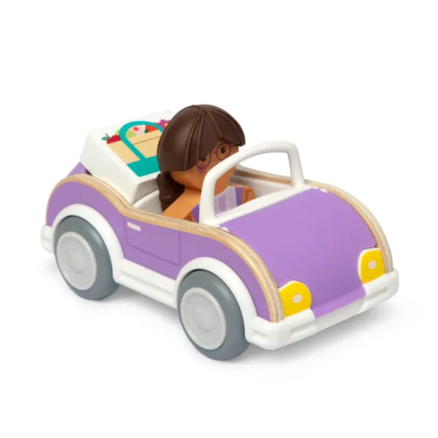 Melissa & Doug Cheery Lane Auto Spielset lila Cabrio