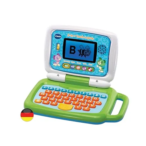 VTech 2-in-1 Touch-Laptop Lerncomputer Mehrfarbig Touchscreen