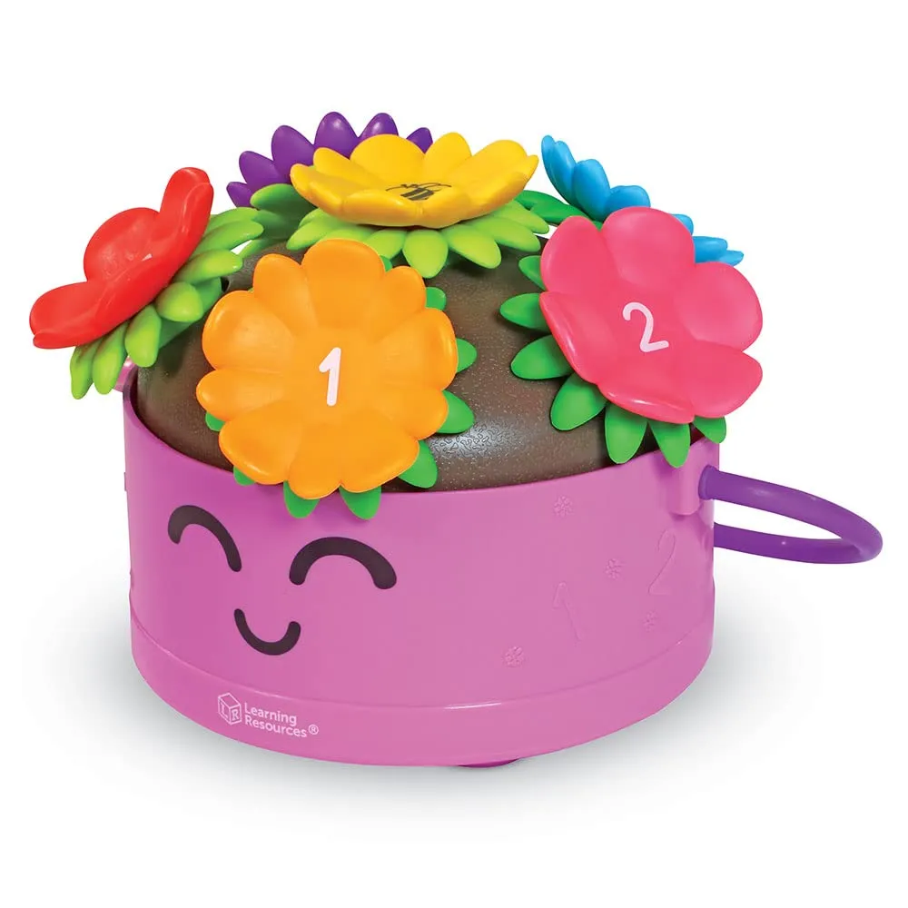 Learning Resources Poppy Blumentopf Steckspiel 15 Teile Farben Zählen