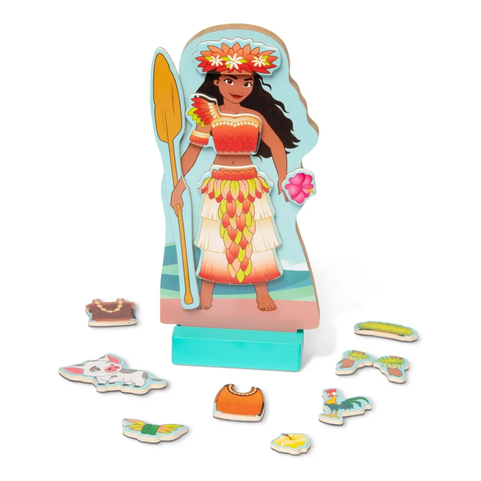 Melissa & Doug Disney Moana Magnetpuppe Anziehspiel Holz 30-tlg