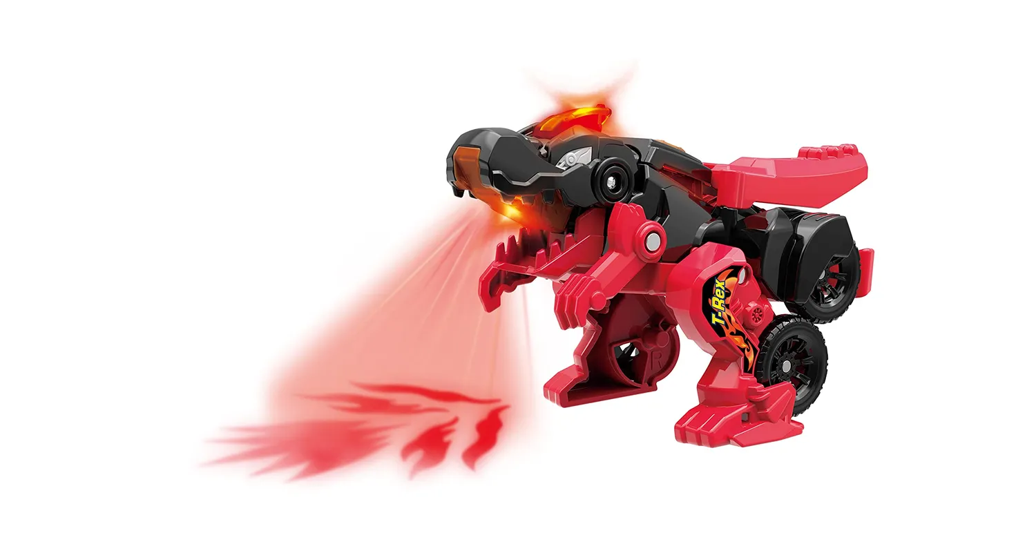 VTech Switch & Go Dinos Fire-Mini-T-Rex Dino-Auto 3-8 J.