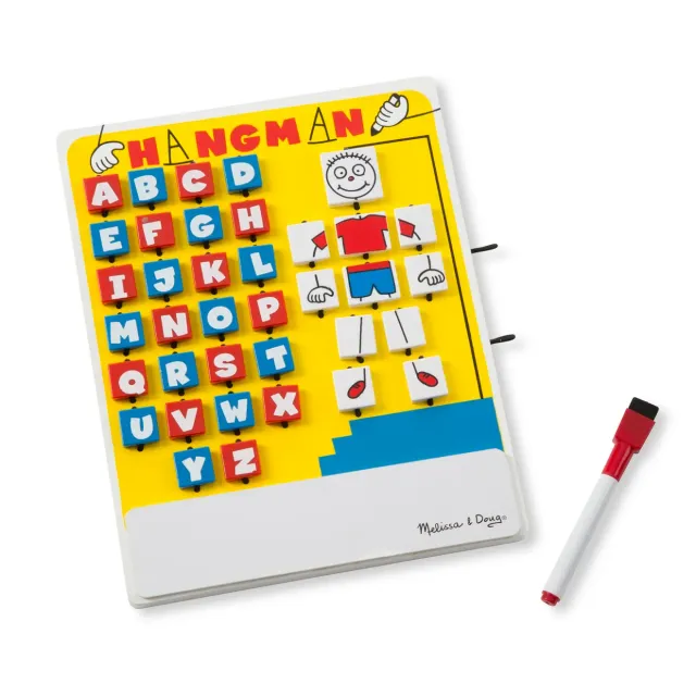 Melissa & Doug Flip-to-Win Hangman Reisespiel Holz
