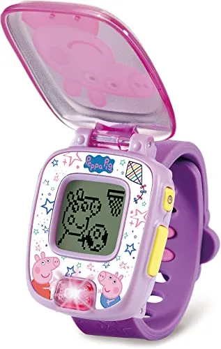 VTech Peppa Lernuhr Pink Kinderuhr mit Originalstimme