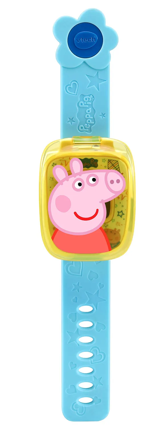 VTech Peppa Pig Lernuhr Kinderuhr englische Version mit Spielen