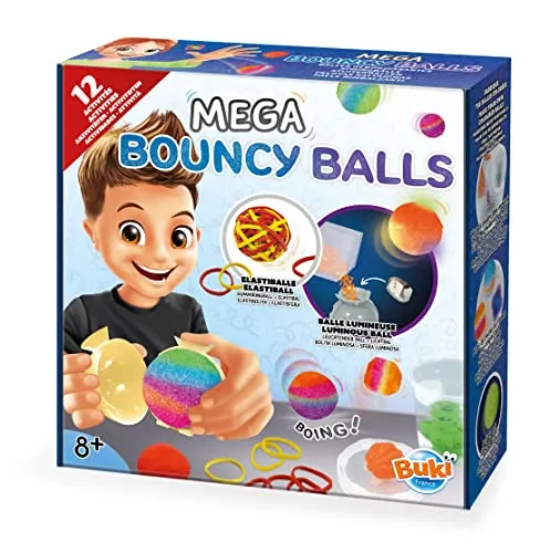 Buki Mega-Springbälle 2164 Flummis Bastelset 12-fach
