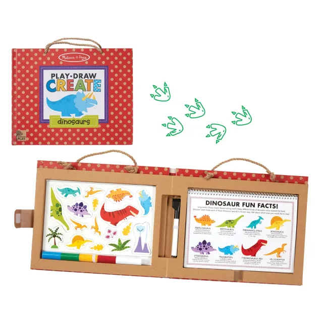 Melissa & Doug Natural Play Dinosaurier Mal- und Magnetset