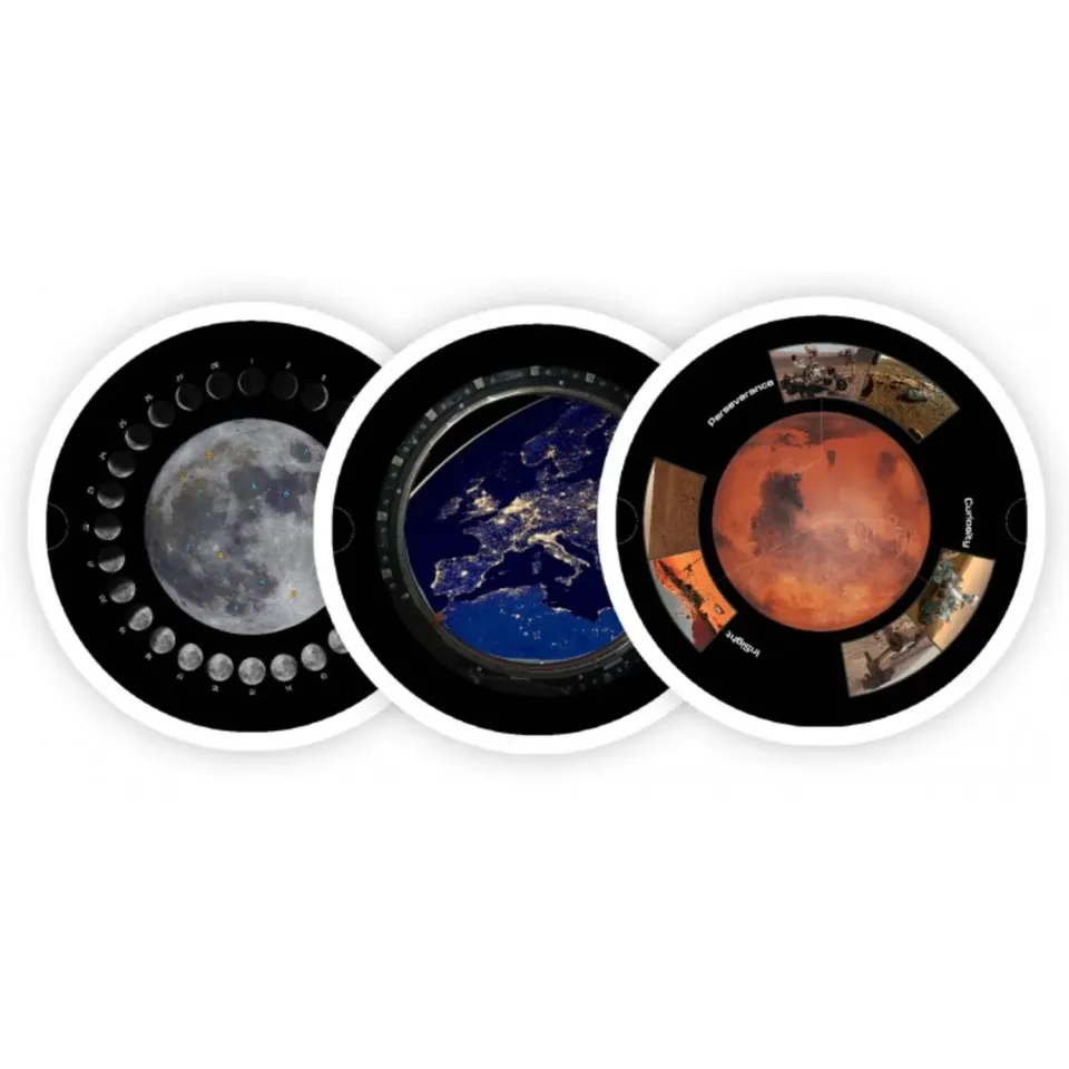 Buki France 8003 Planetarium Scheiben Nachfüllset 3 Discs