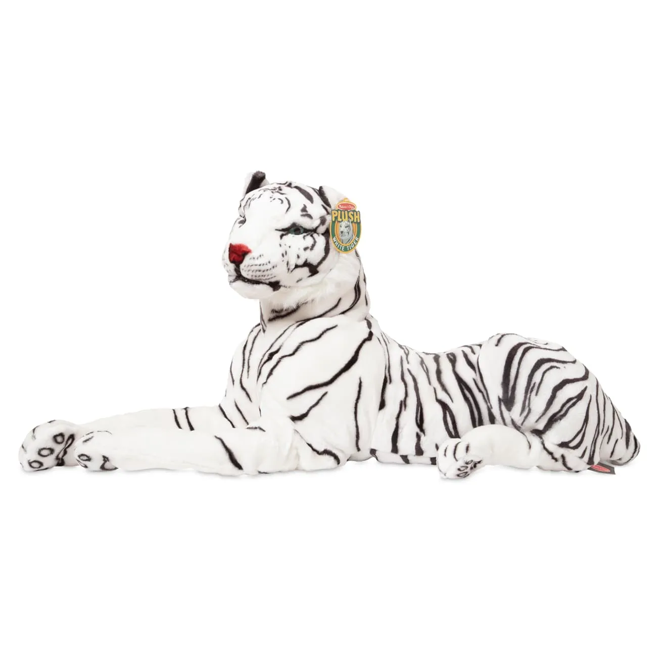 Melissa & Doug Weißer Tiger Kuscheltier groß gestreift