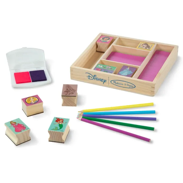 Melissa and Doug Disney Princess Stempelset 9 Stempel Holz
