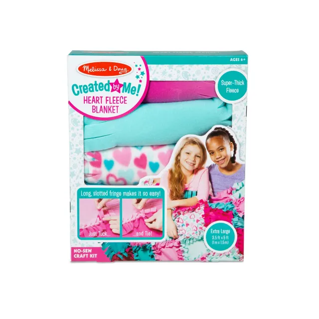 Melissa & Doug Created by Me Herz Fleecedecke Bastelset
