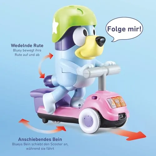 VTech Bluey Scooterabenteuer Spielzeug Deutsch ab 3 Jahren