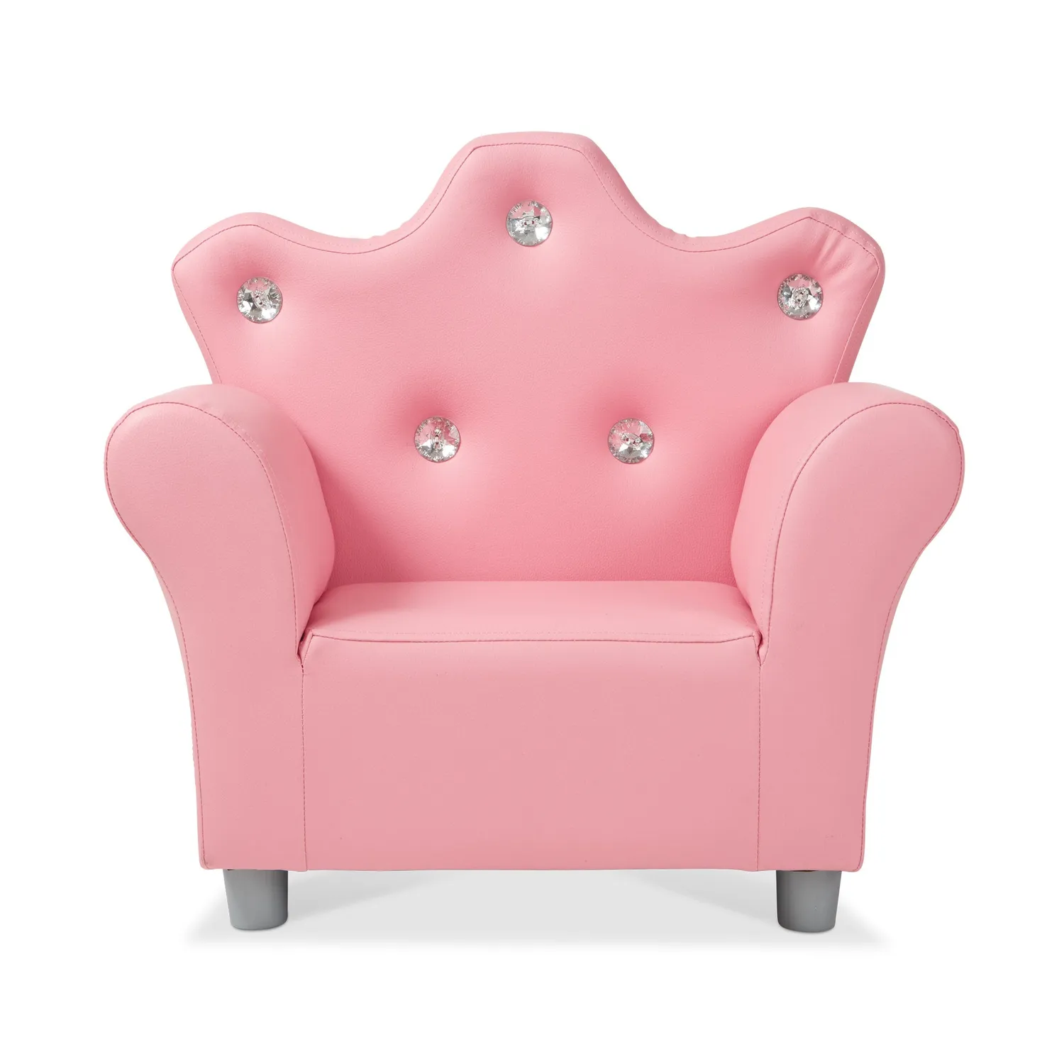 Melissa & Doug Kindersessel rosa Kunstleder Krone bis 45 kg
