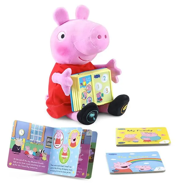 VTech Peppa Pig Read with Me Peppa Plüsch-Lernspielzeug