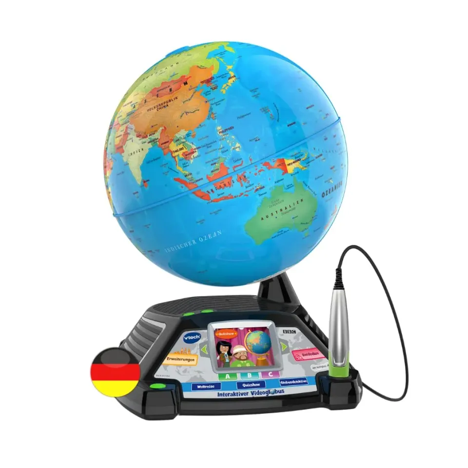VTech Interaktiver Videoglobus 80-605464 Lernglobus mit Stift