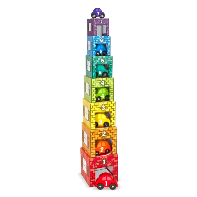 Melissa & Doug Garagen & Autos Holzspielzeug 14-teilig