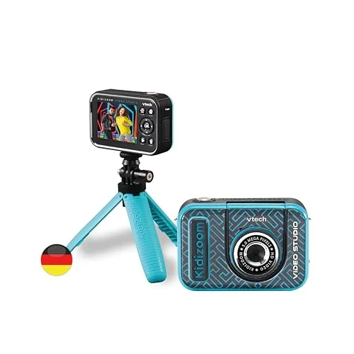 VTech Kidizoom Video Studio HD Kinderkamera blau mit Greenscreen