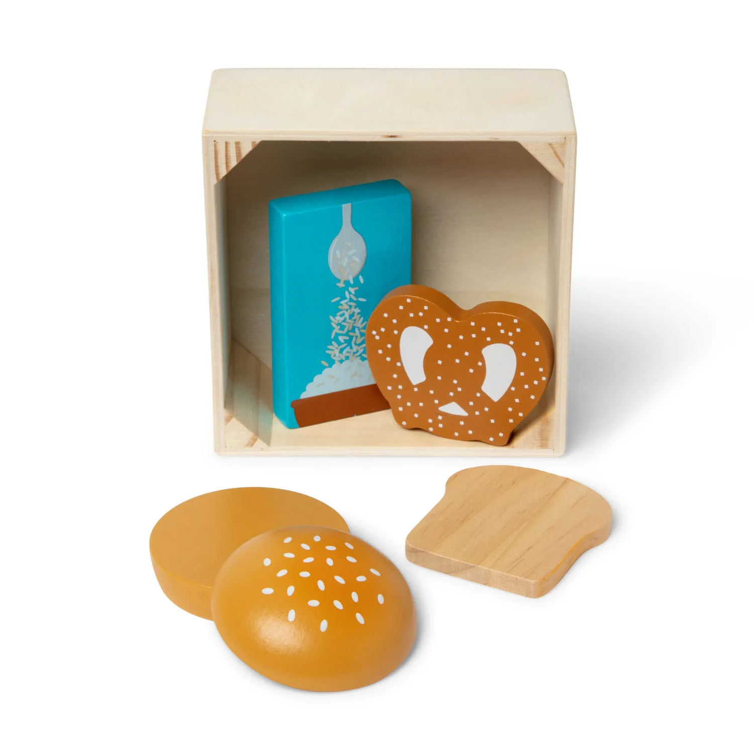 Melissa & Doug Getreide Holzlebensmittel Spielessen Set ab 2 Jahre