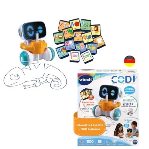 VTech Codi Mal-Roboter Lernroboter zum Zeichnen und Codieren