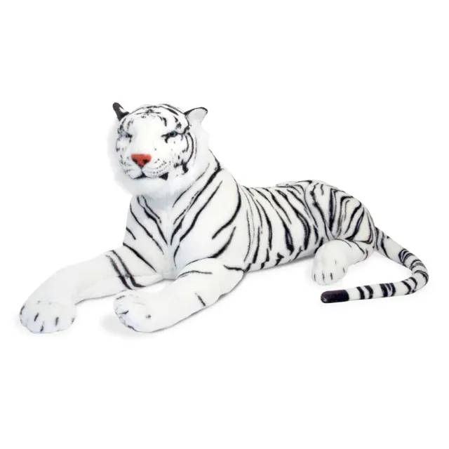 Melissa & Doug Weißer Tiger Kuscheltier groß gestreift
