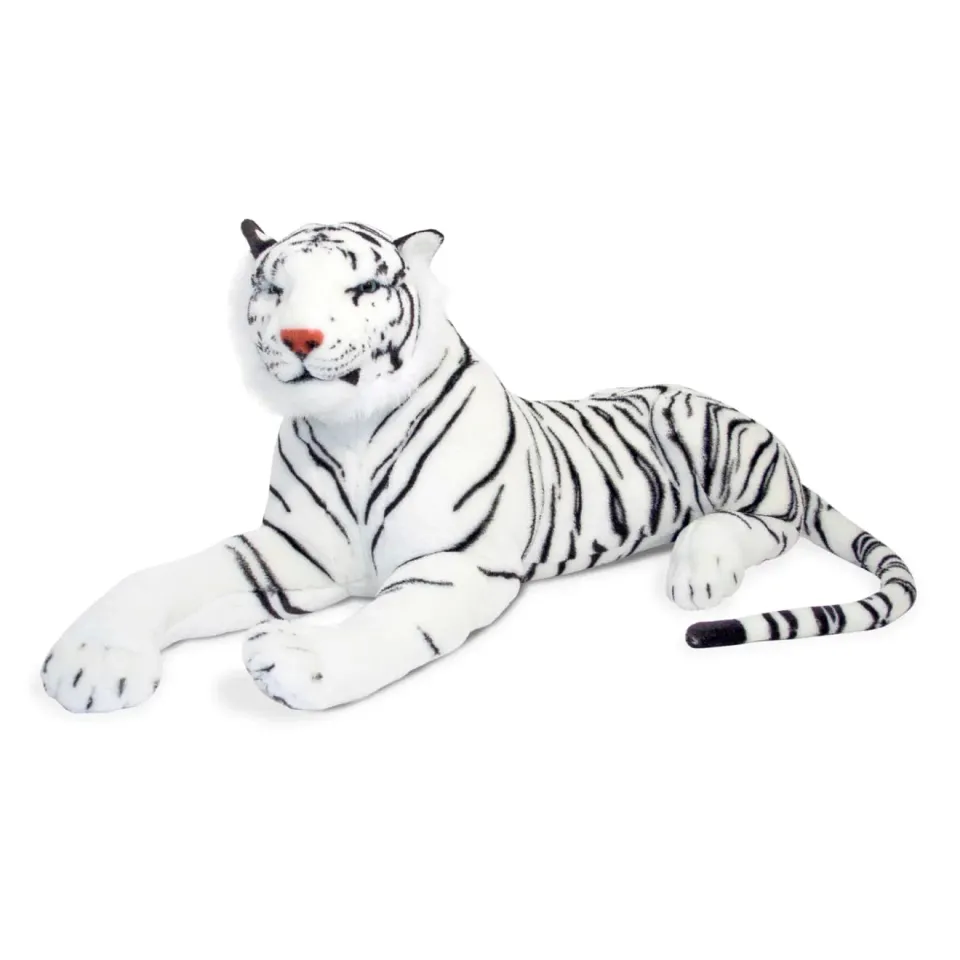 Melissa & Doug Weißer Tiger Kuscheltier groß gestreift