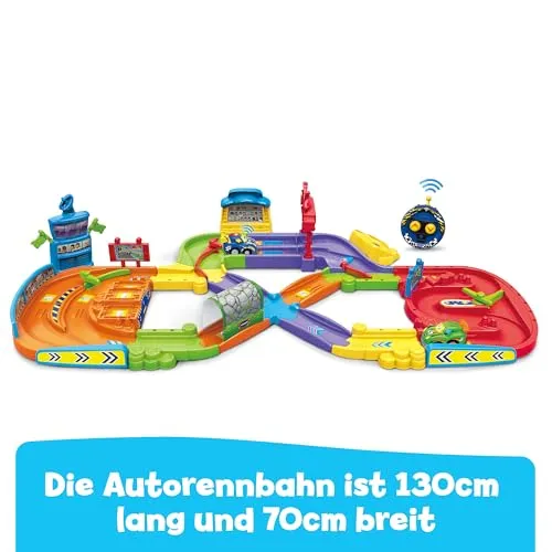 VTech Tut Tut Baby Flitzer RC Autorennbahn Spielset mit Fernbedienung