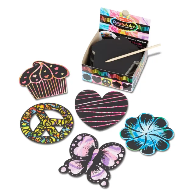Melissa & Doug Scratch Art Friendship Notes Kratznotizen 125 Stück bunt