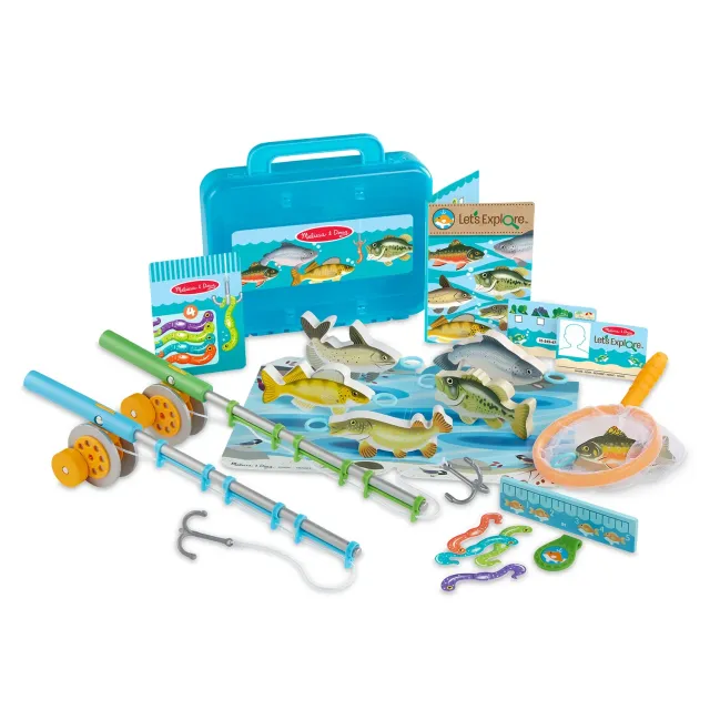 Melissa & Doug Let's Explore Angelspiel Holz 21-tlg Fische